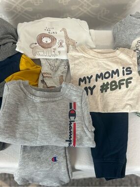 5 Long Sleeve Matching Sets 3 Month Old
